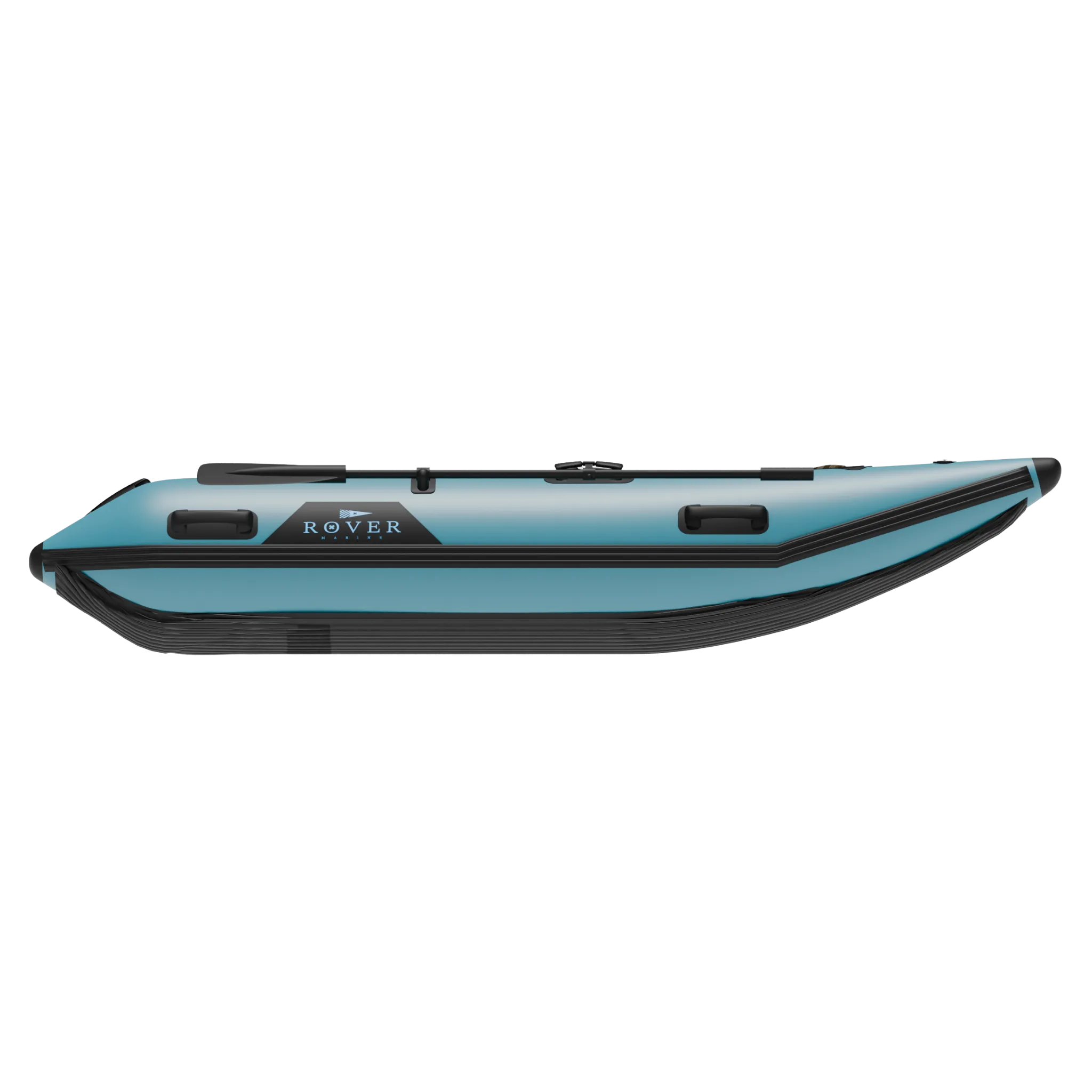 Rover Marine Battle Cat inflatable catamaran right side view