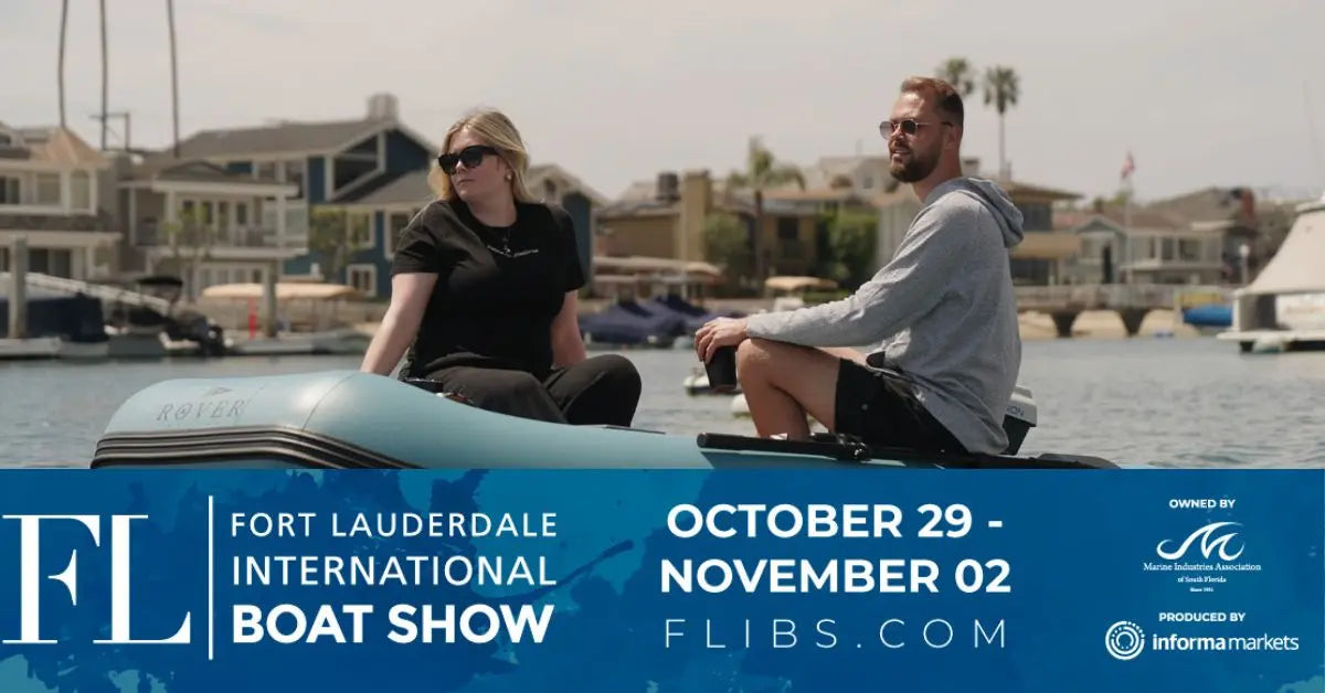Rover Marine Battle Boat and Battle Cat on the water ahead of the Fort Lauderdale International Boat Show 2025, Bahia Mar Booth 89.