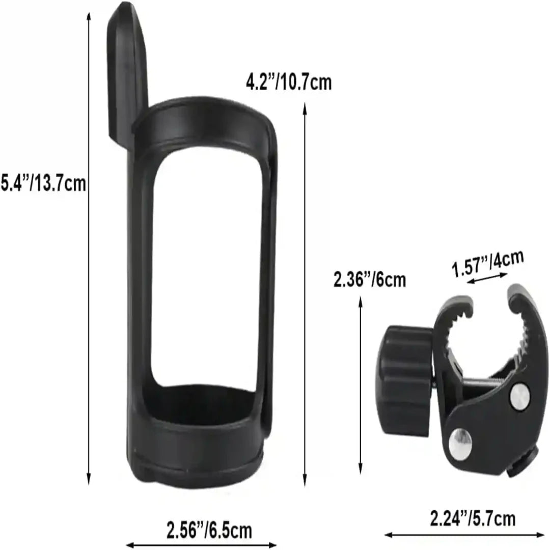 Marine clamp cup holder attached to boat railing 360 rotation beverage holder