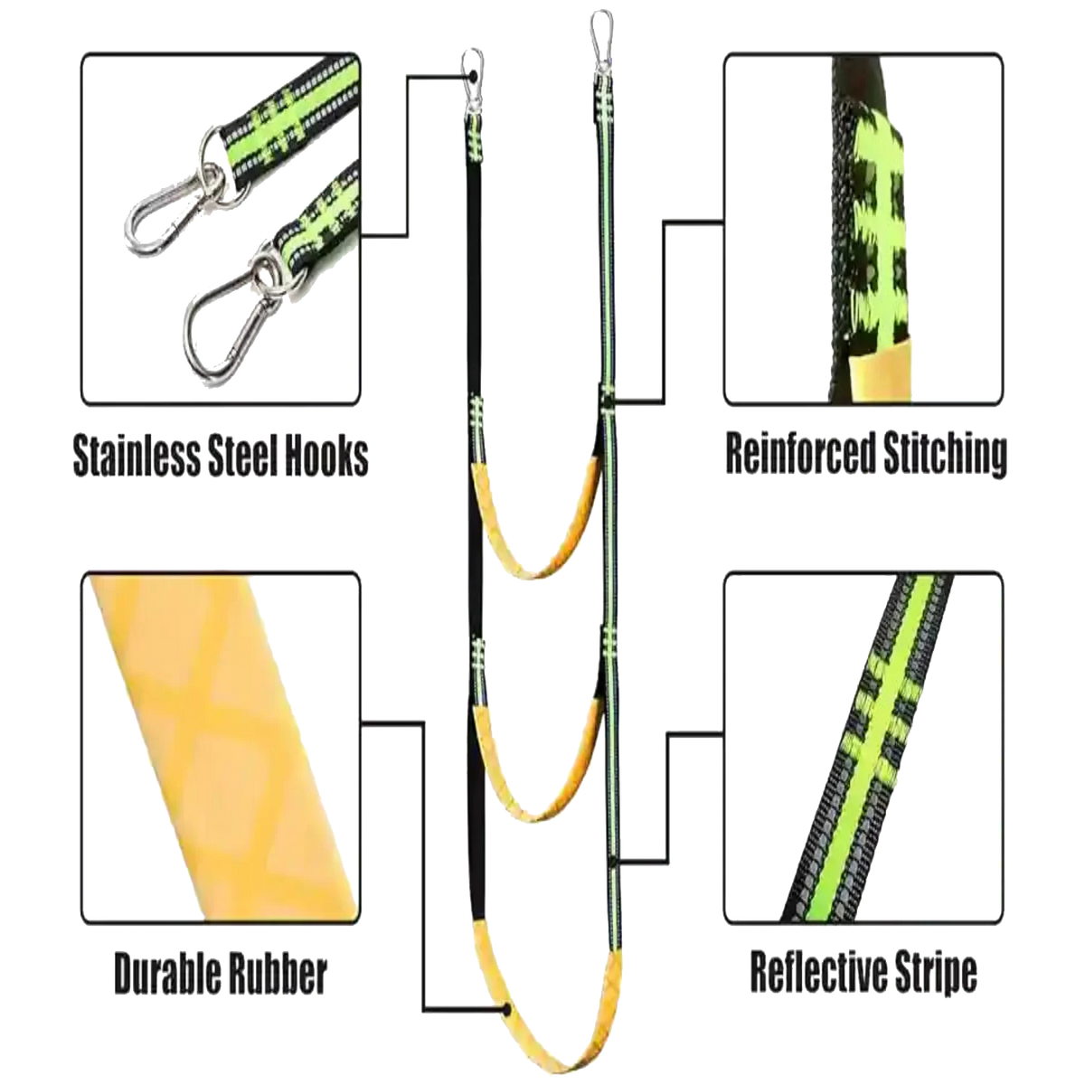 3-step rope ladder in the Rover Boaters Package