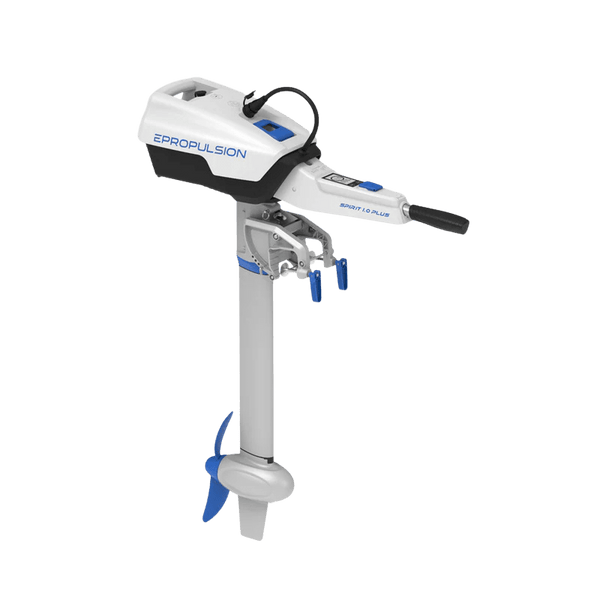 ePropulsion Spirit 1.0 Plus electric outboard side angle