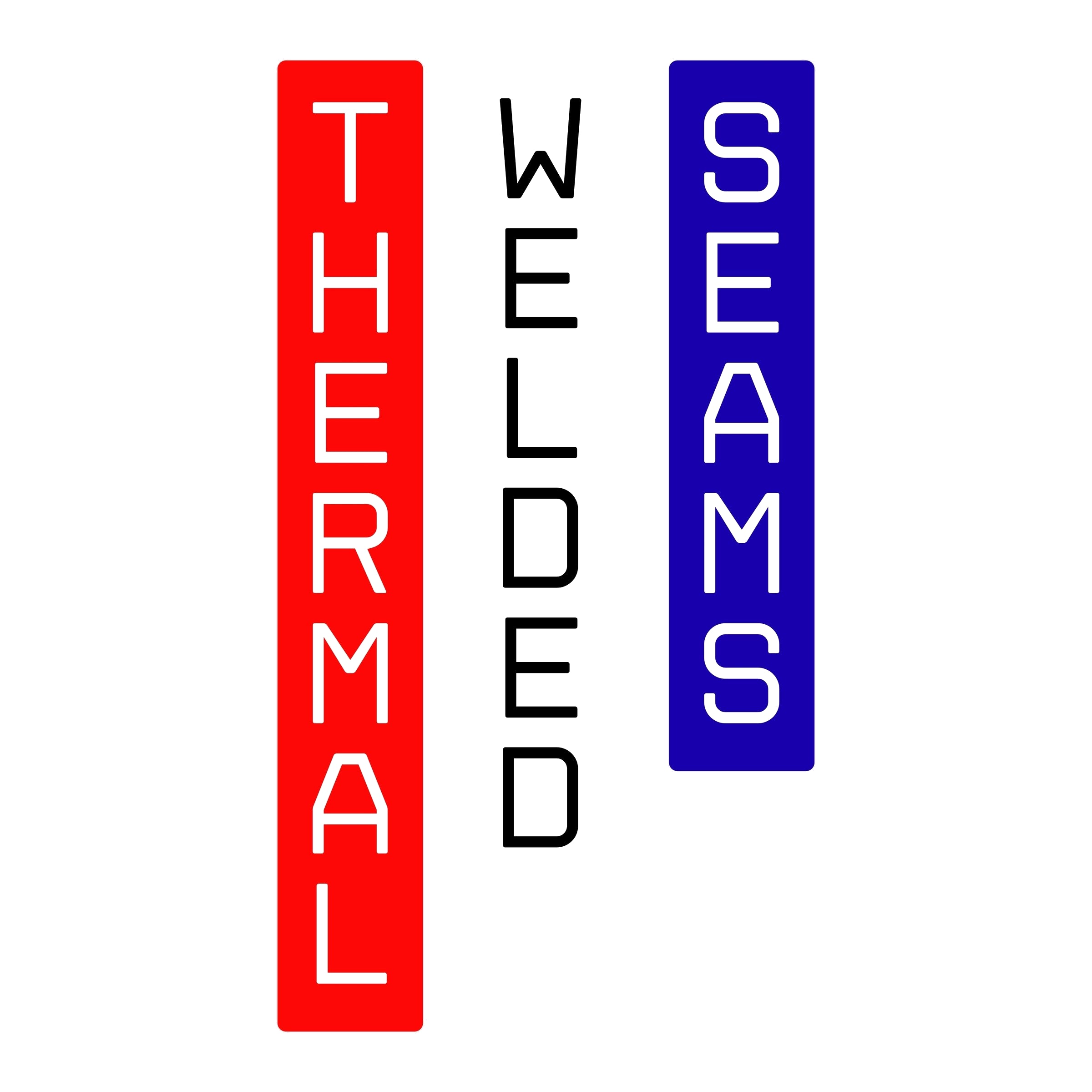 Thermally welded seams
