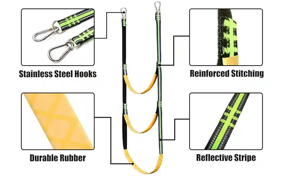 Rover Marine 3-step rope ladder for inflatable boats and docks