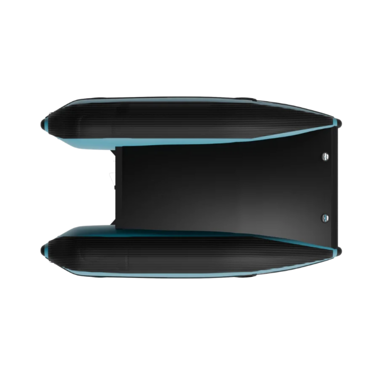Bottom view of the Rover Marine Battle Cat inflatable boat showing its durable hull design.