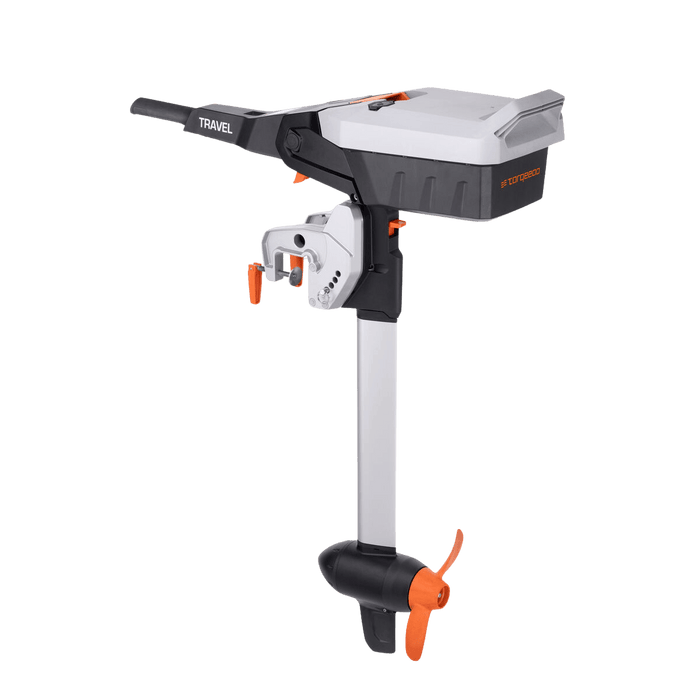 Torqeedo Travel 1103 S electric outboard angled view